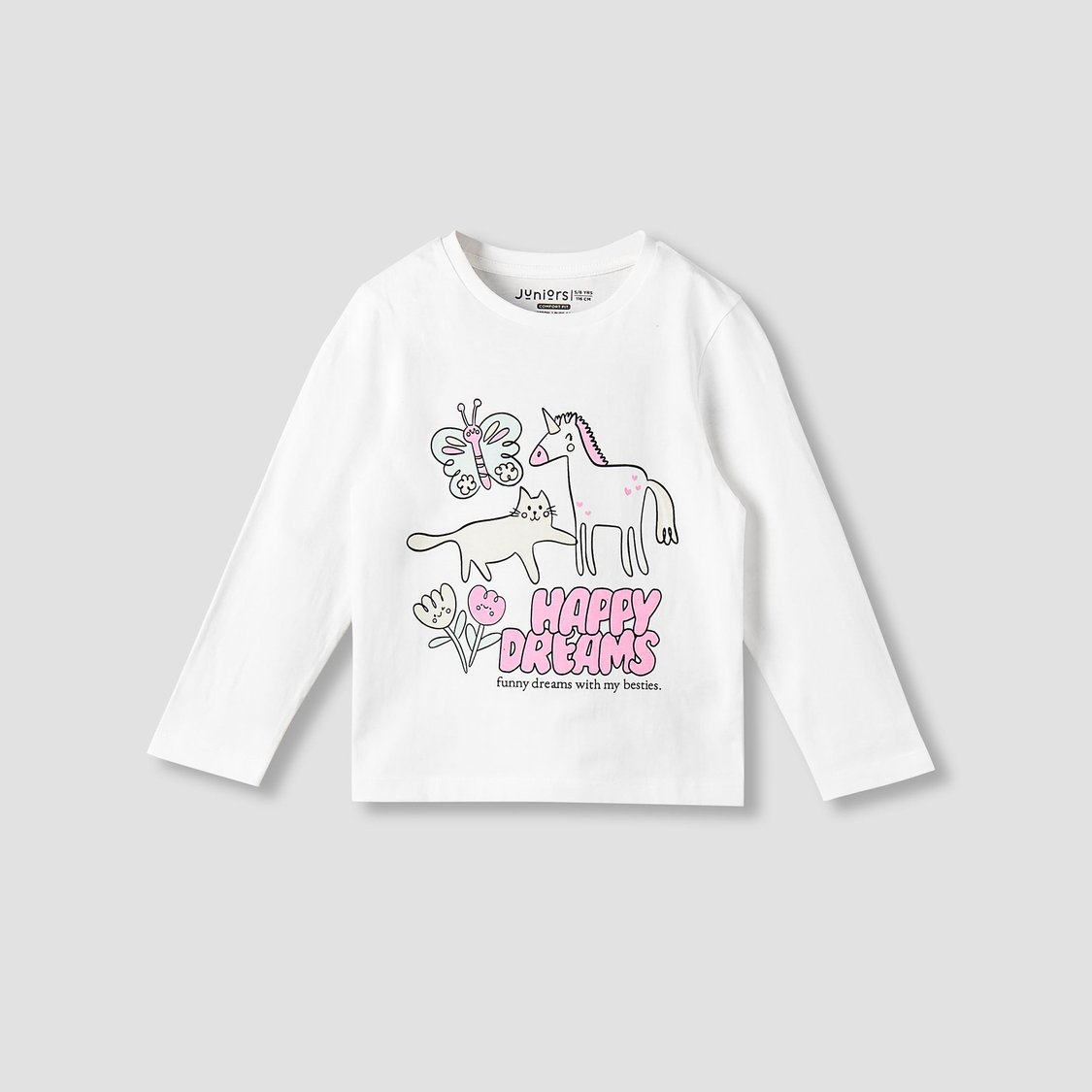Juniors Printed T-shirt and Pyjama Set