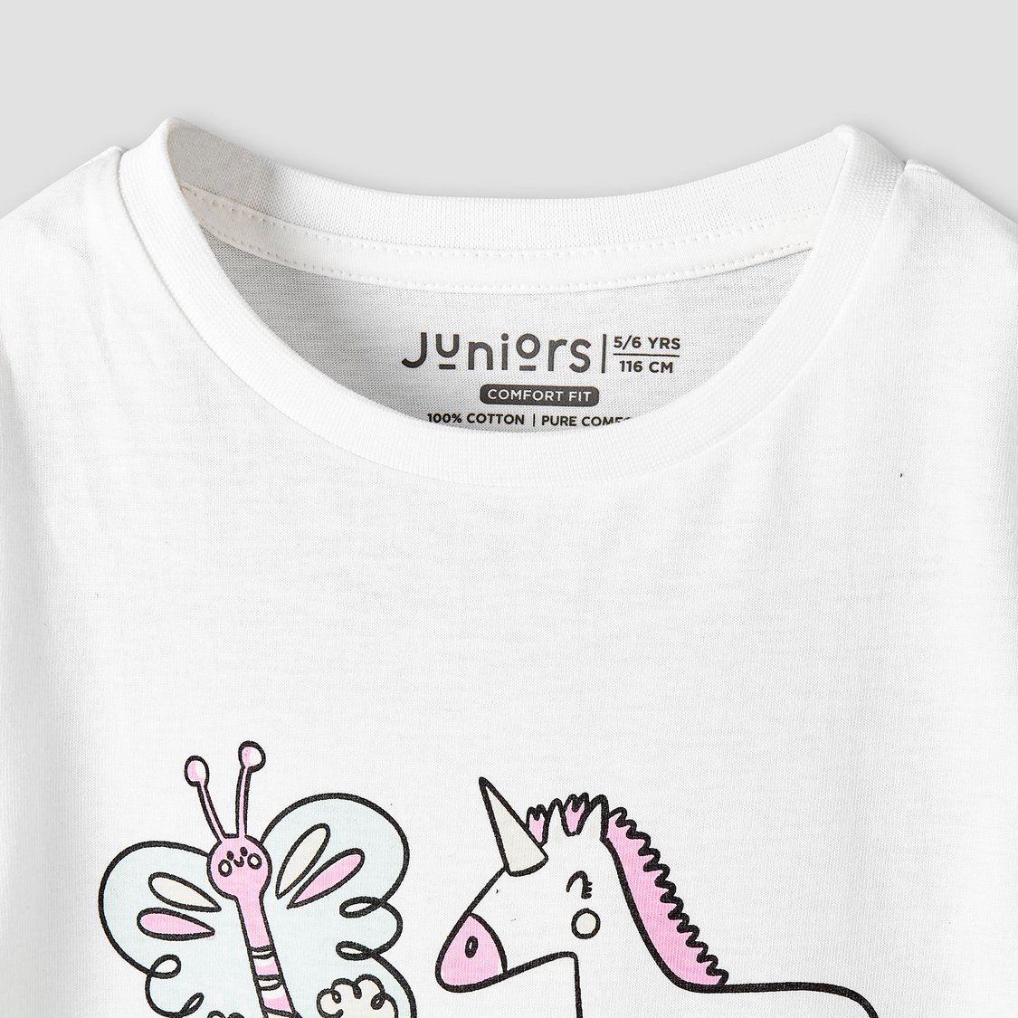 Juniors Printed T-shirt and Pyjama Set
