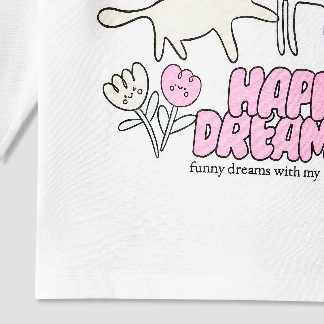 Juniors Printed T-shirt and Pyjama Set
