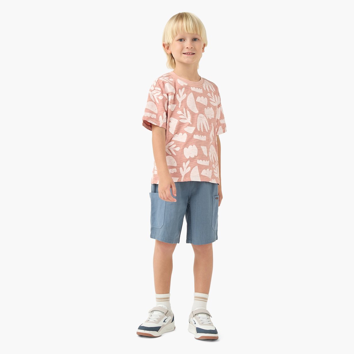 Textured Drawstring Waist Shorts