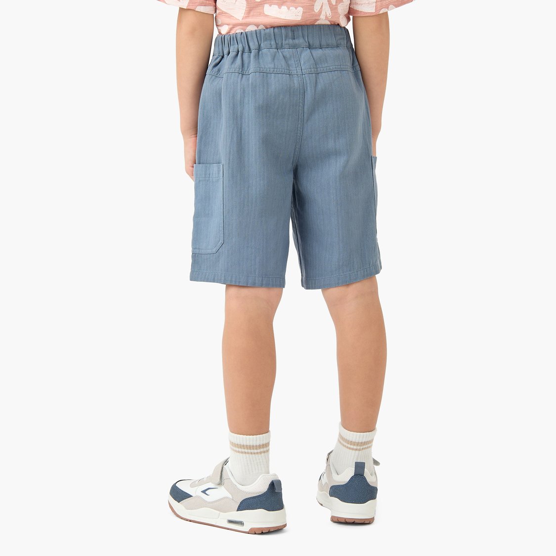 Textured Drawstring Waist Shorts