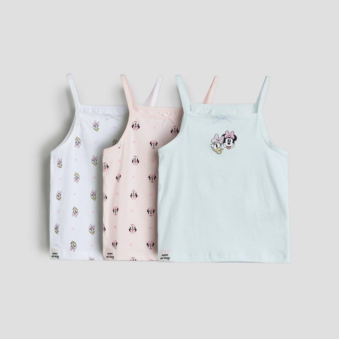Juniors Daisy and Minnie Print Camisole - Pack of 3