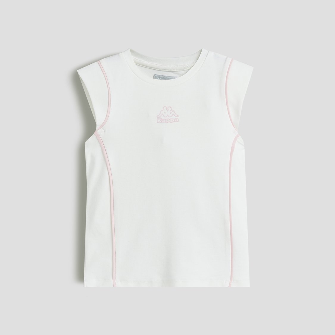 Juniors Piping Sleeveless T-shirt