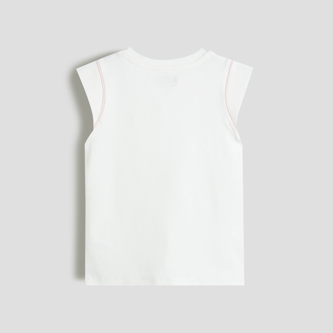Juniors Piping Sleeveless T-shirt