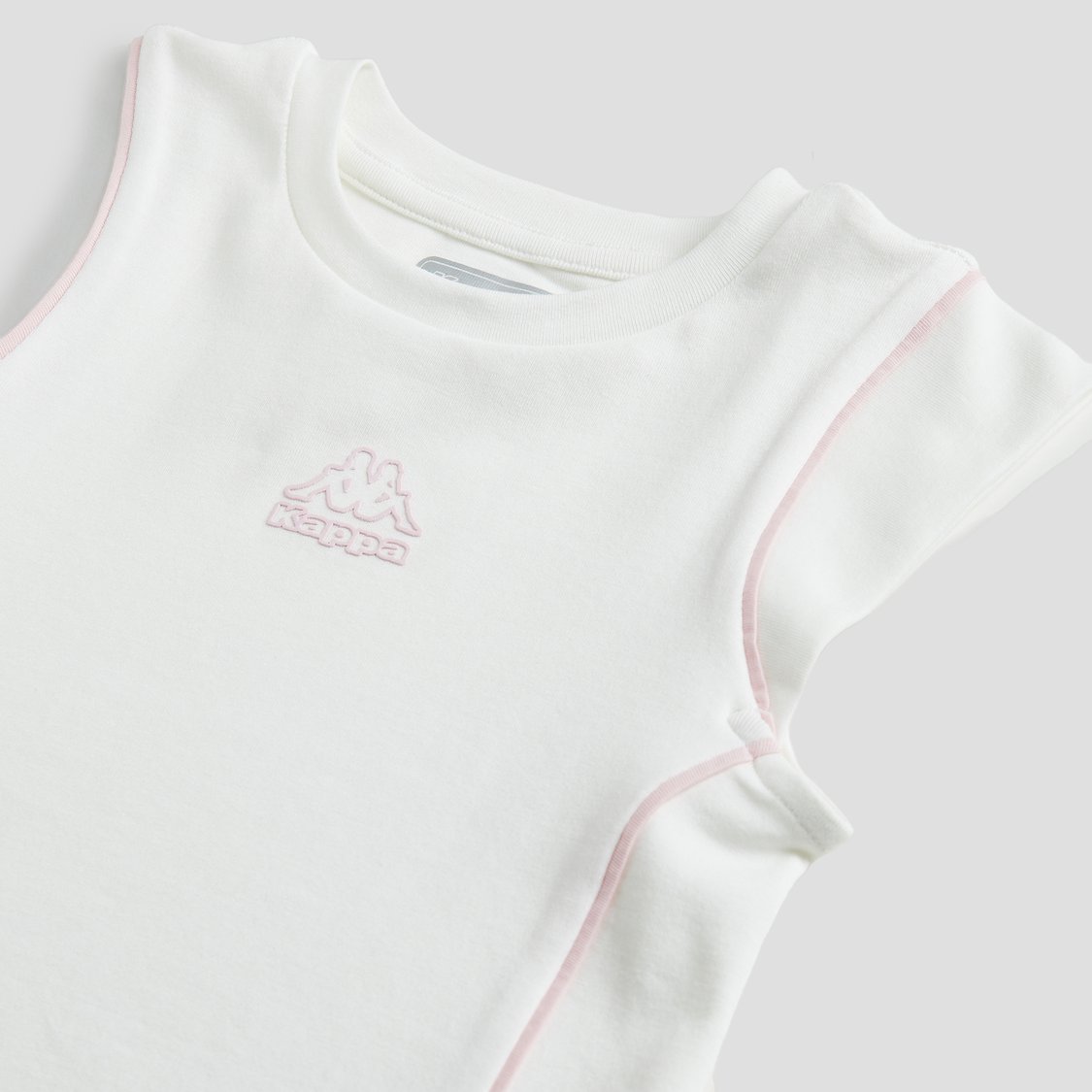 Juniors Piping Sleeveless T-shirt