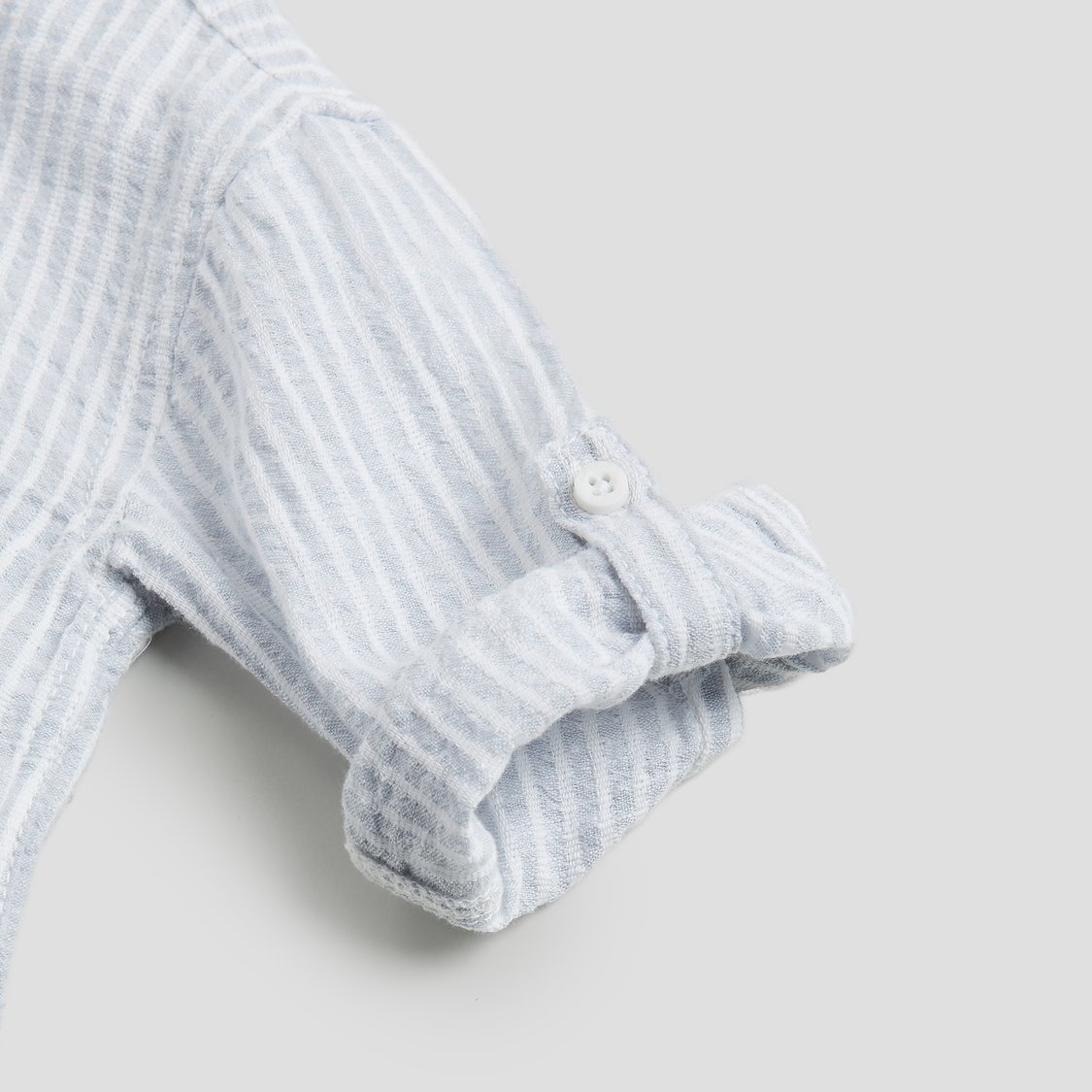 Juniors Striped Hooded Shirt