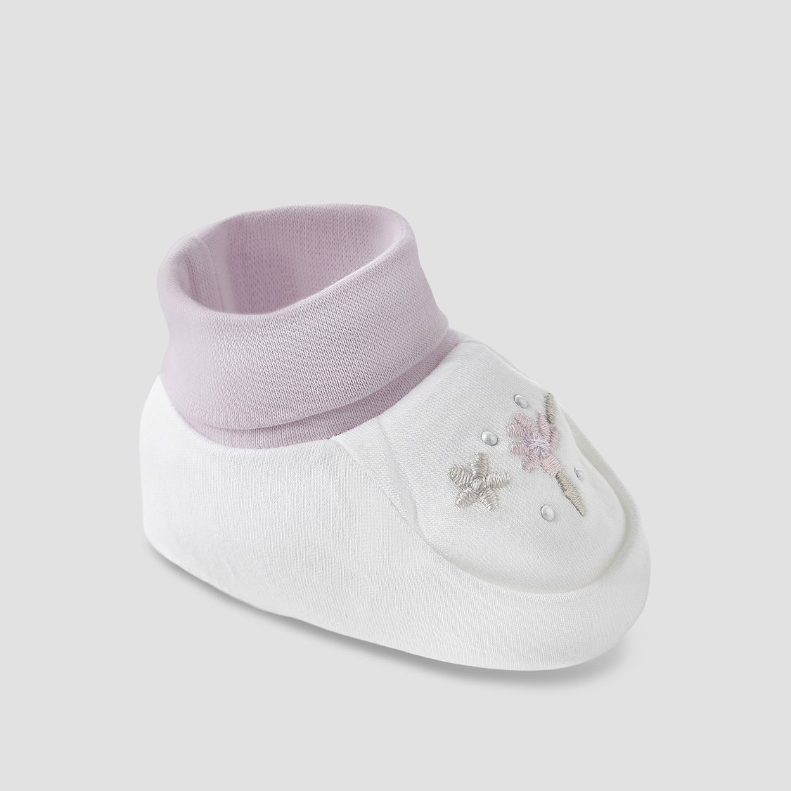 Giggles Embroidered Booties