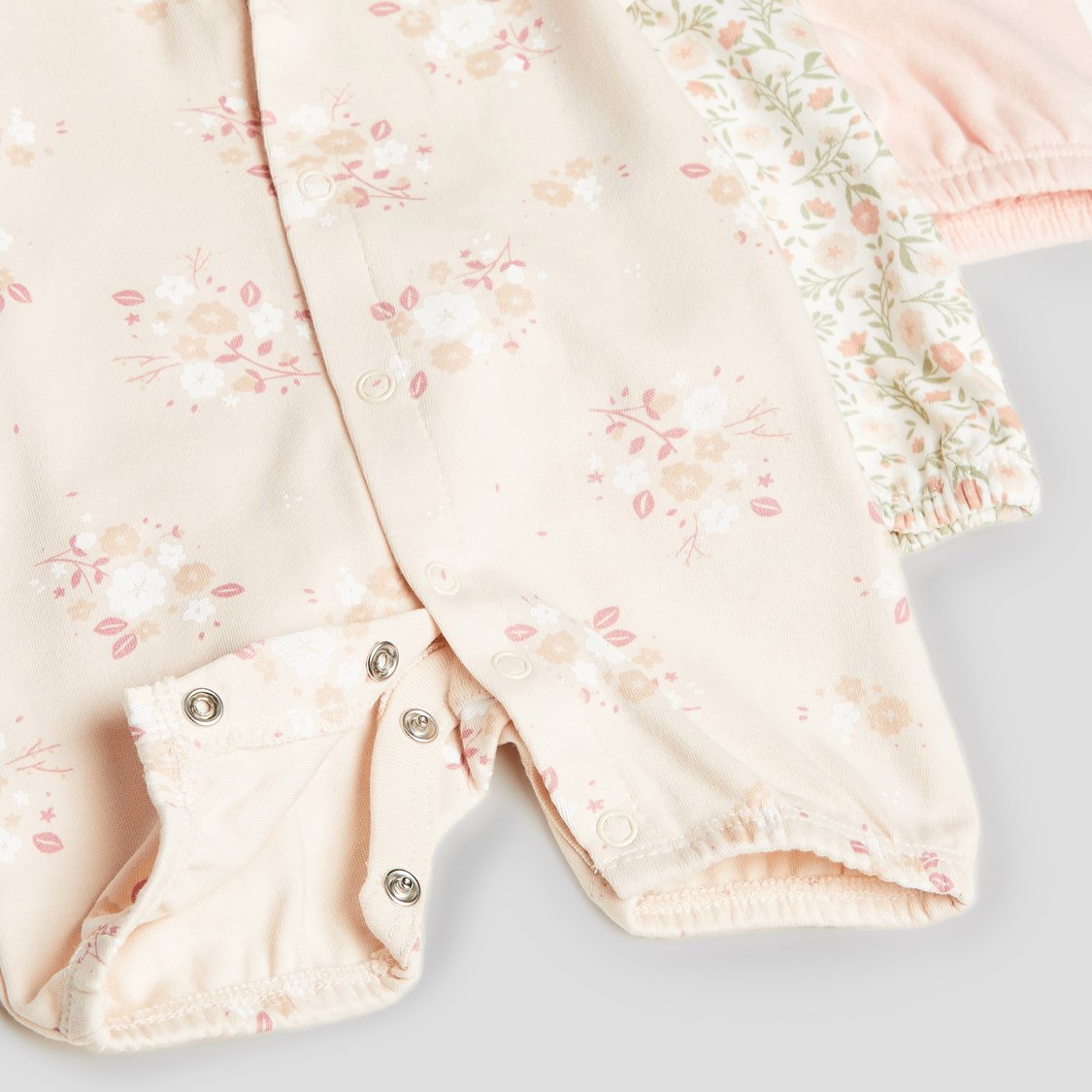 Juniors Floral Print Rompers - Pack of 3