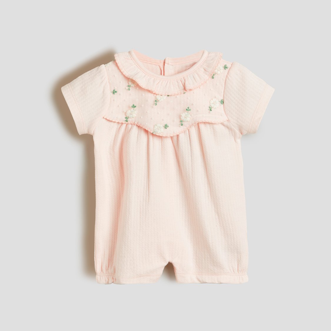 Giggles Floral Lace Romper