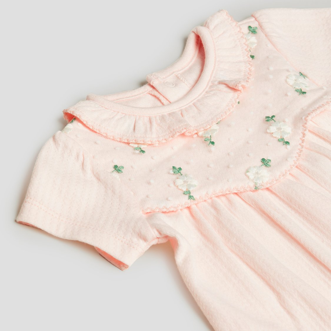 Giggles Floral Lace Romper