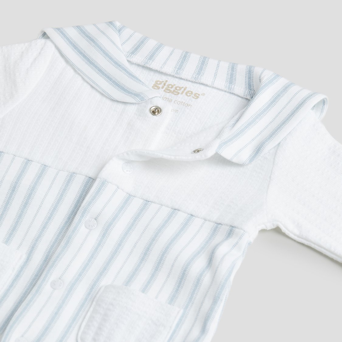 Giggles Striped Sleepsuit