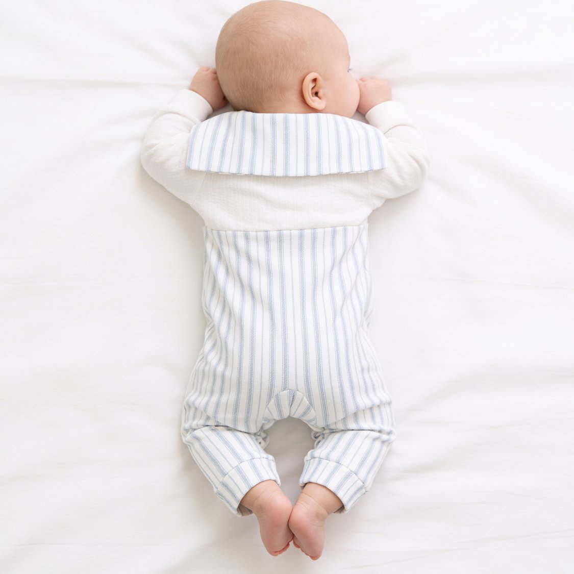 Giggles Striped Sleepsuit