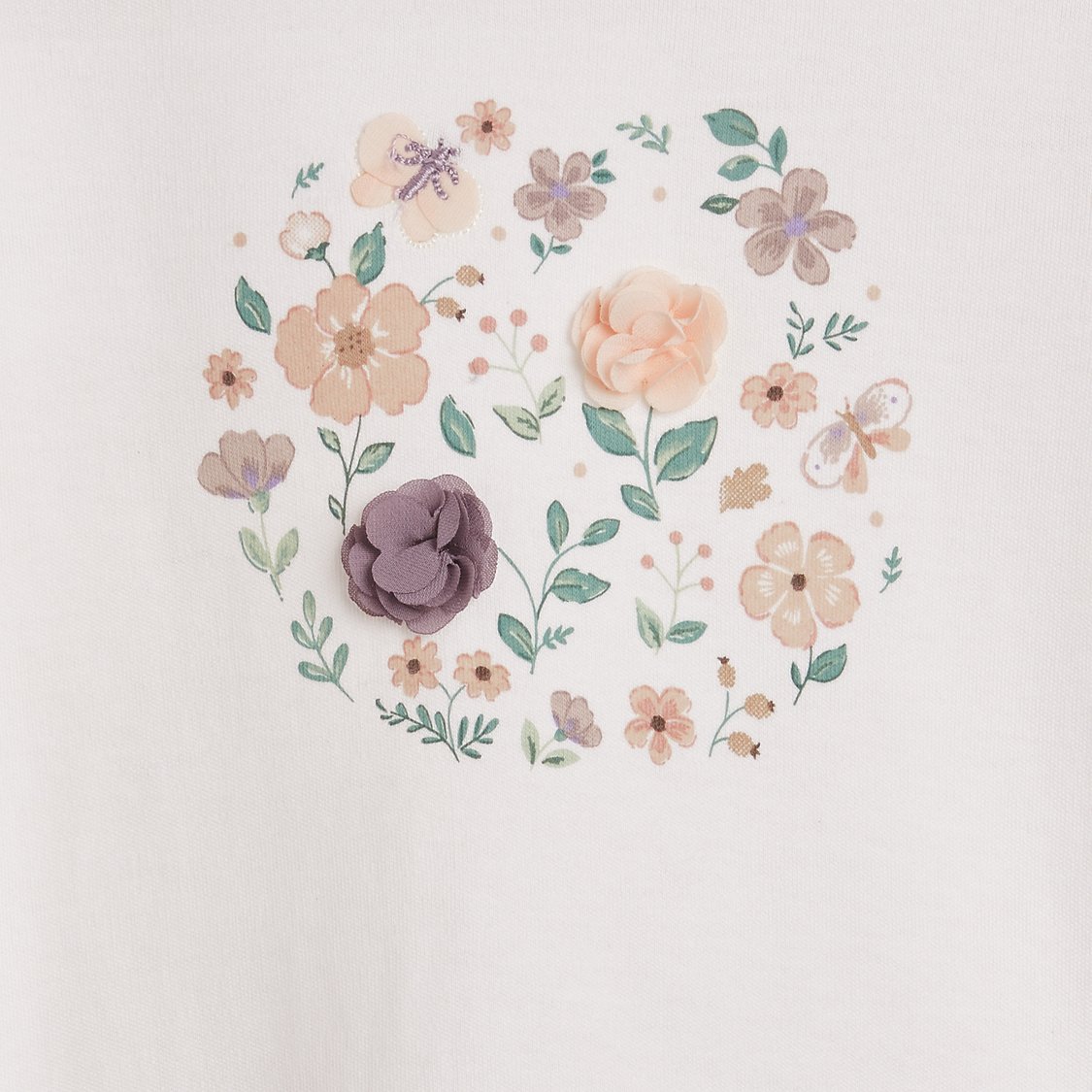 Juniors Printed T-shirt with Pyjama Set