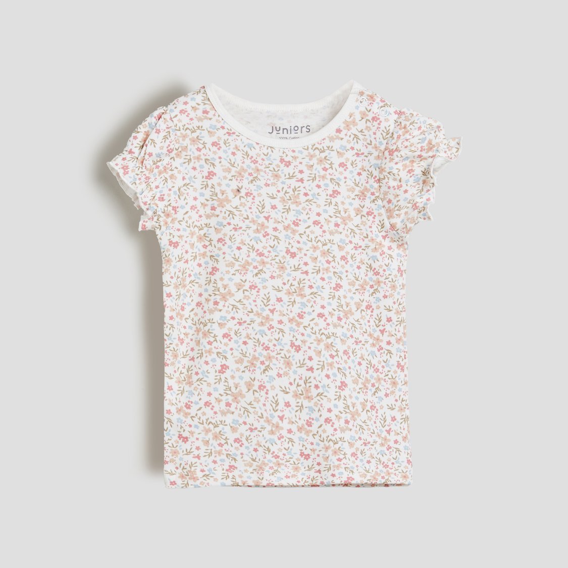 Juniors Ribbed Bodysuit with Printed T-shirt