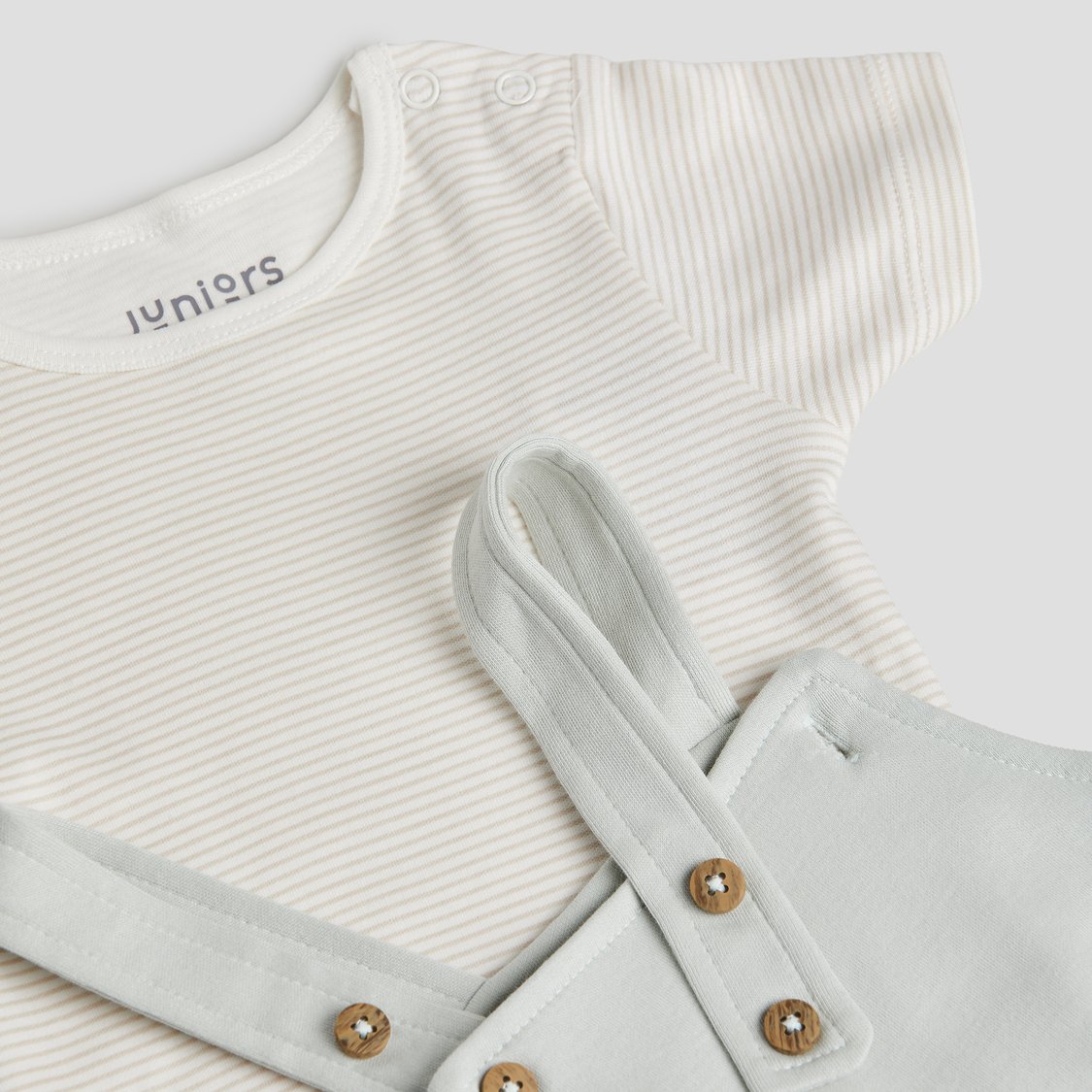 Juniors Dungaree with T-shirt Set