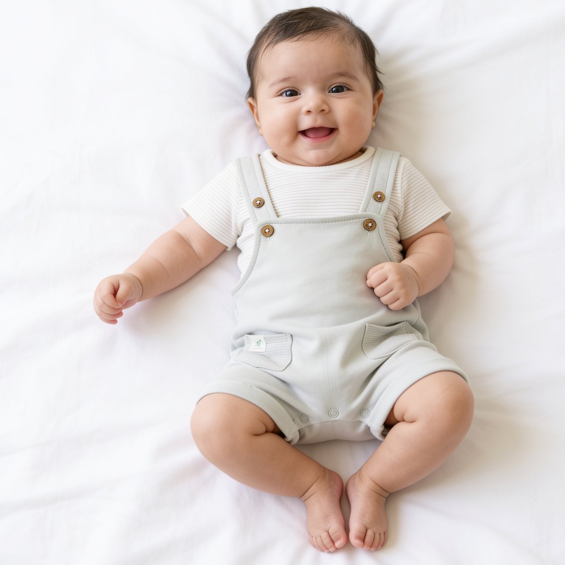 Juniors Dungaree with T-shirt Set