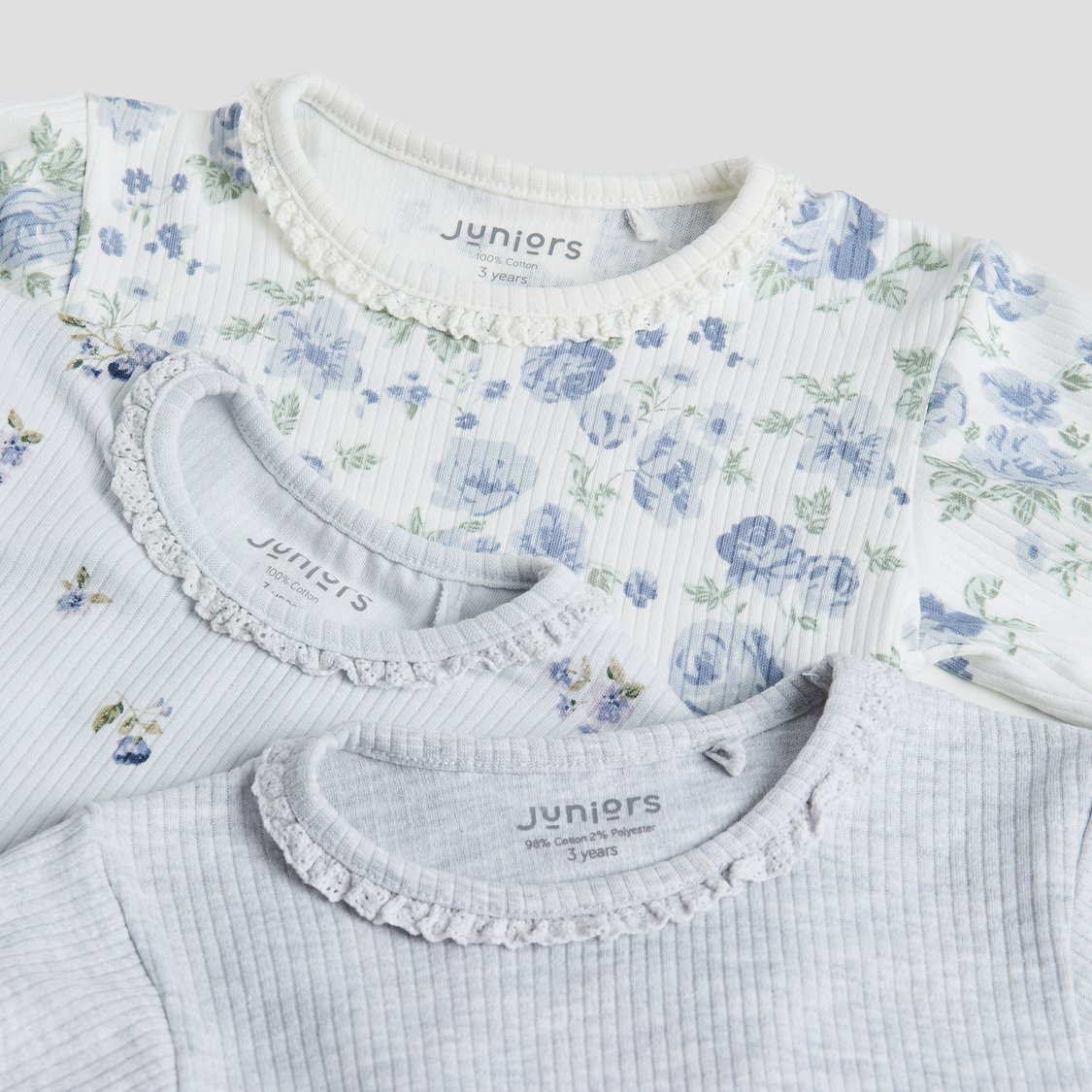 Juniors Assorted Top and Pyjama Set - Pack of 3