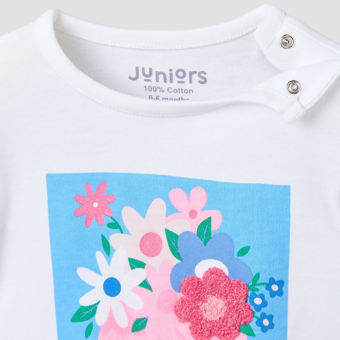 Juniors Floral Print T-shirt and Pyjama Set