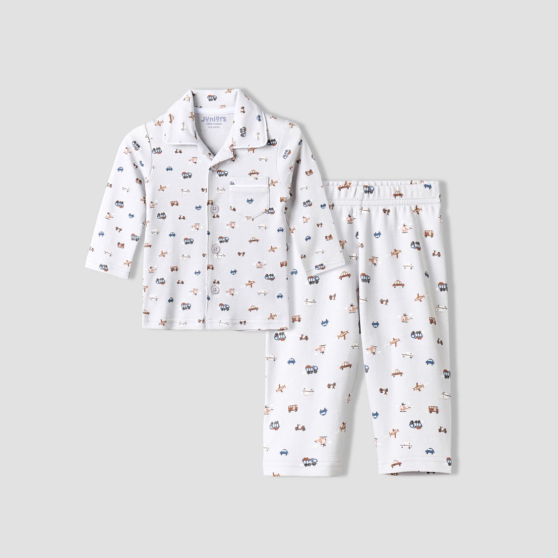 Juniors Printed Shirt and Pyjama Set