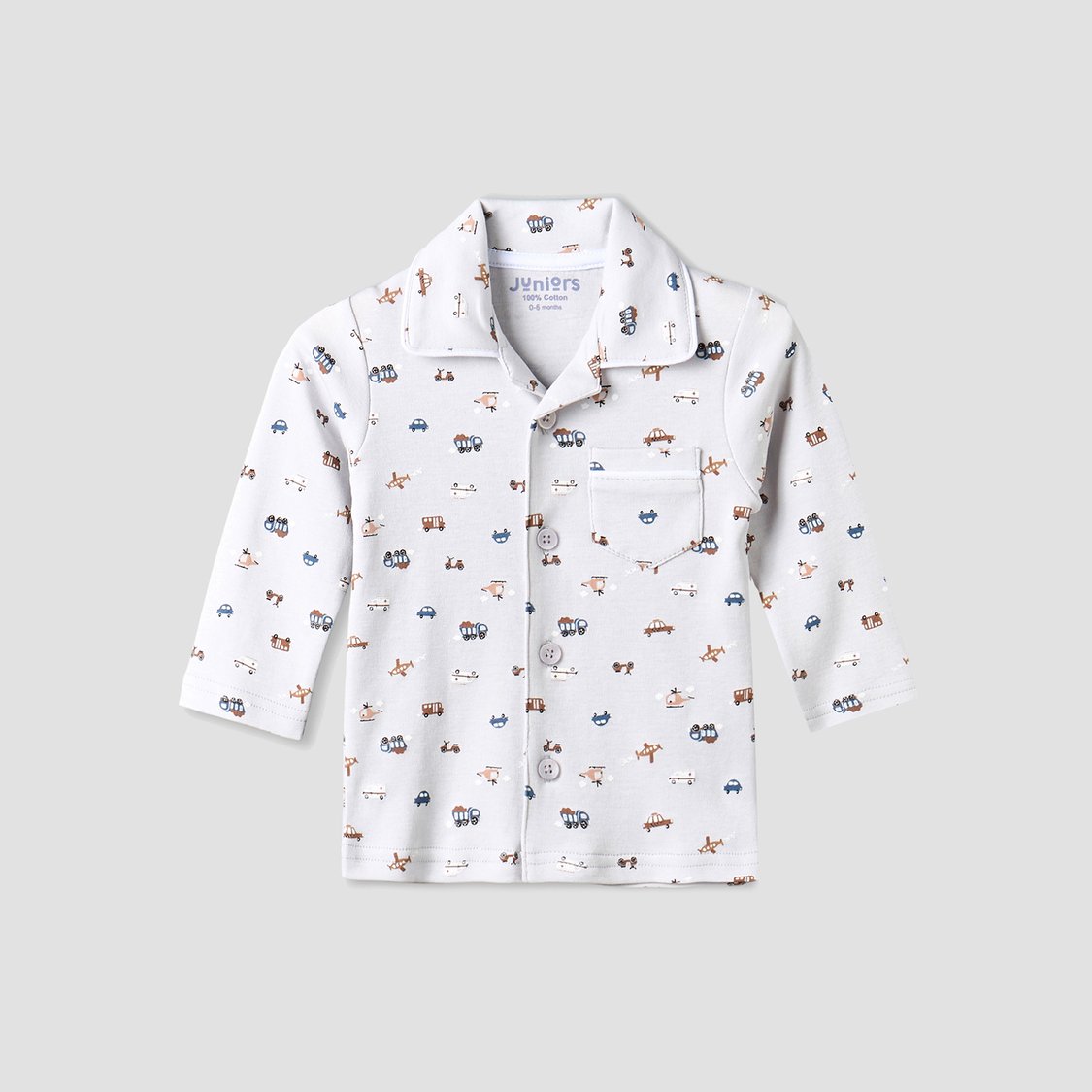 Juniors Printed Shirt and Pyjama Set