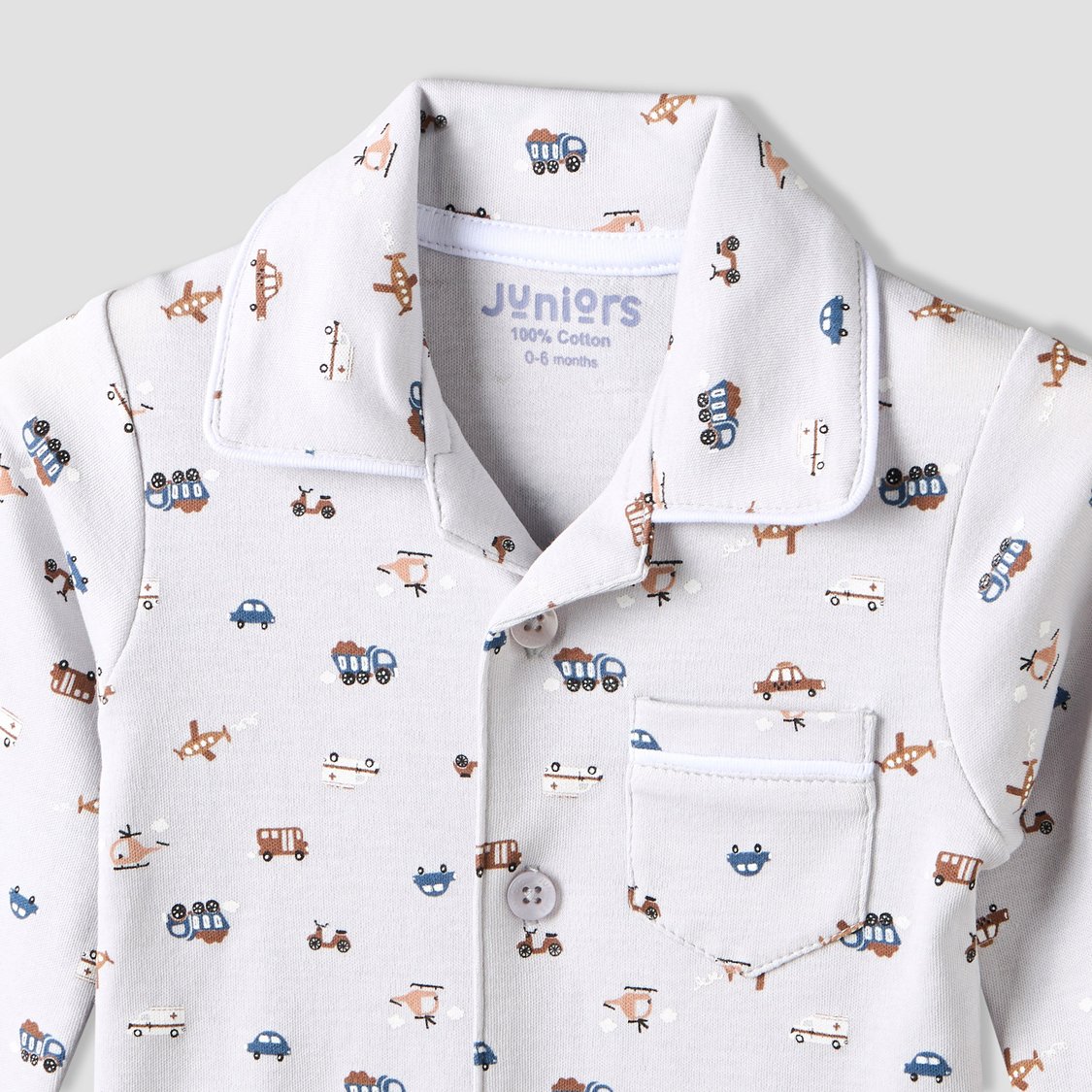 Juniors Printed Shirt and Pyjama Set