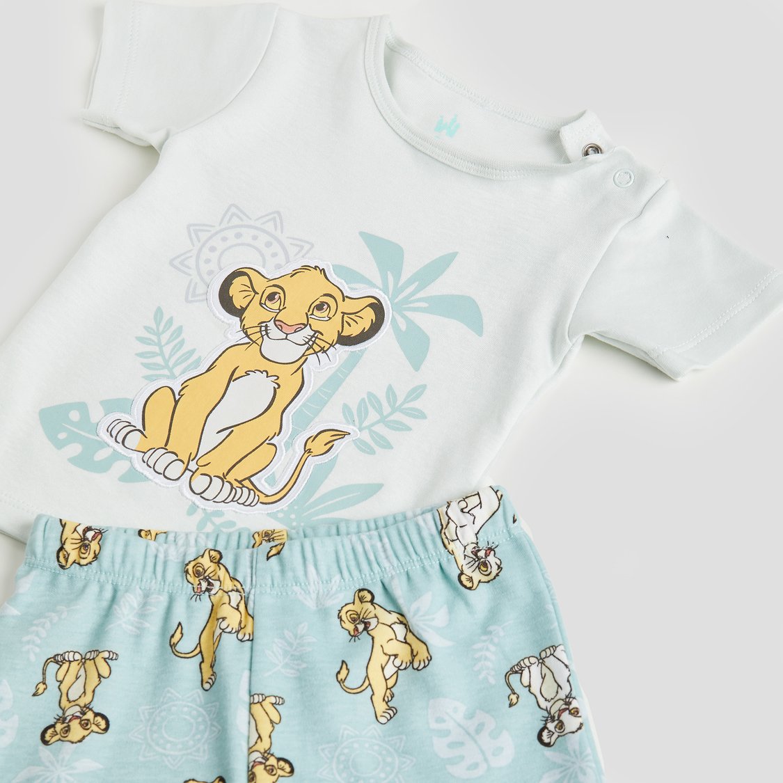 Juniors Simba Print T-shirt and Short Set
