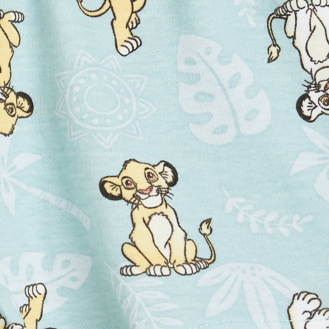 Juniors Simba Print T-shirt and Short Set