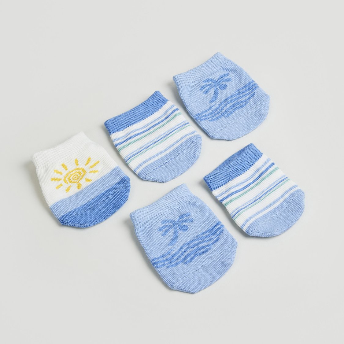 Juniors Assorted No Show Socks - Set of 5