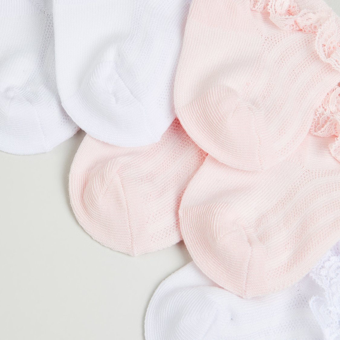 Juniors Solid Ankle Length Socks - Set of 7