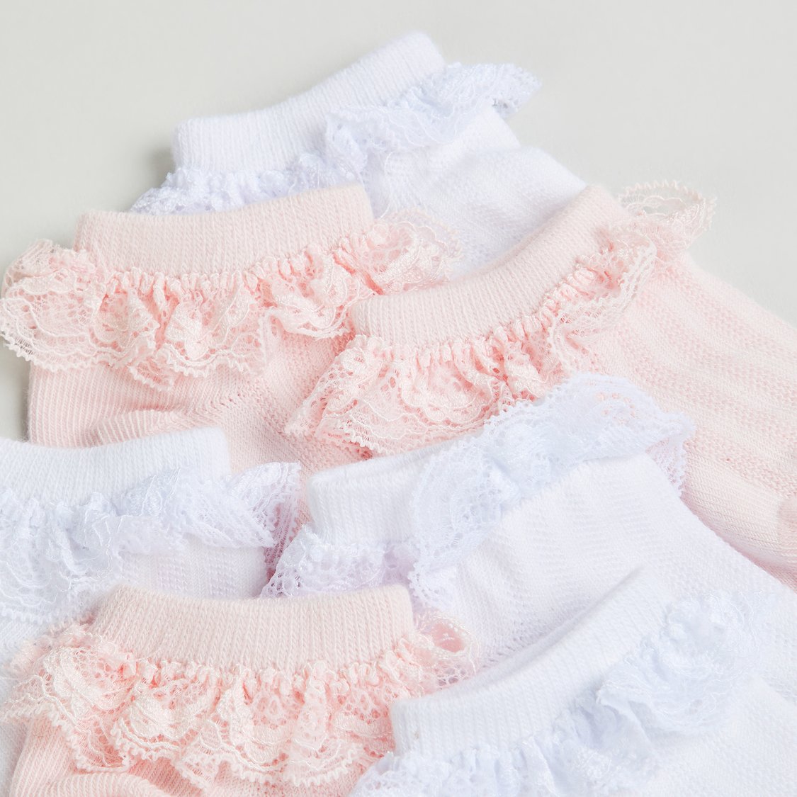 Juniors Solid Ankle Length Socks - Set of 7