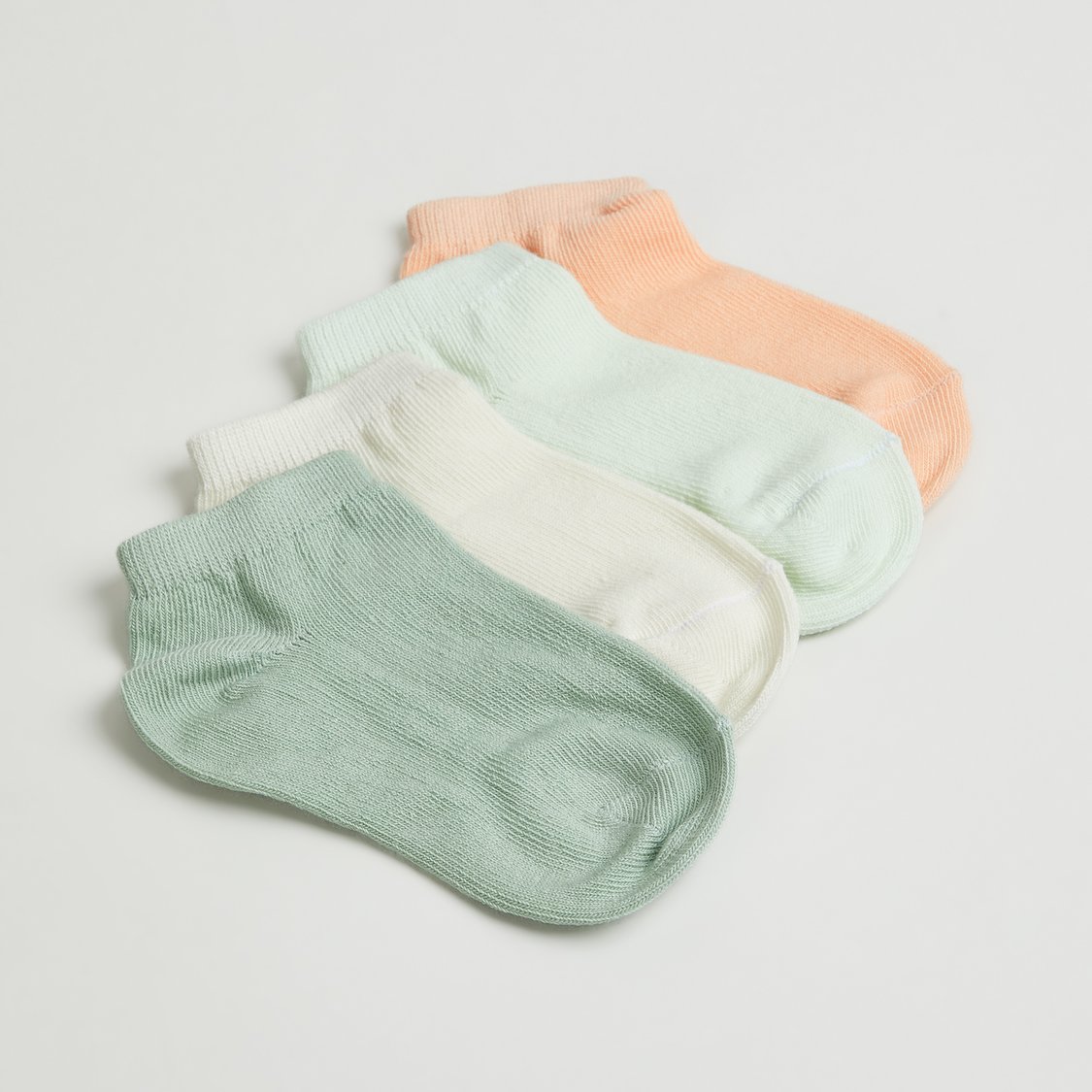 Juniors Solid Ankle Length Socks - Pack of 4
