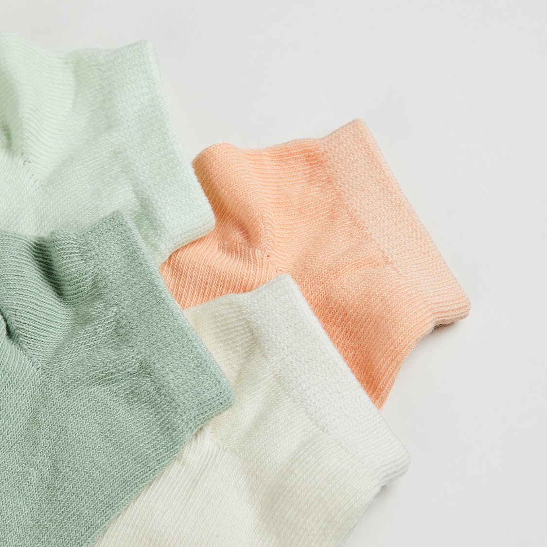 Juniors Solid Ankle Length Socks - Pack of 4