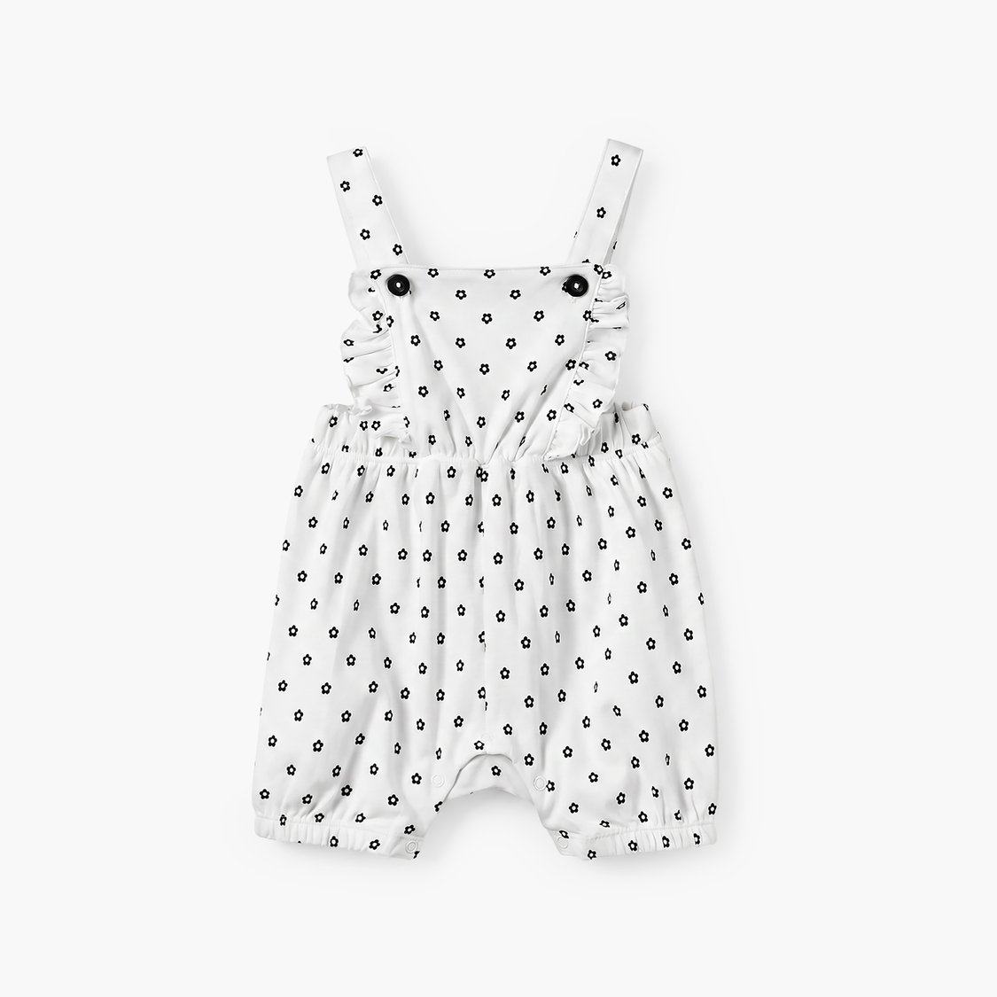 Juniors Floral Print Dungaree and Top Set