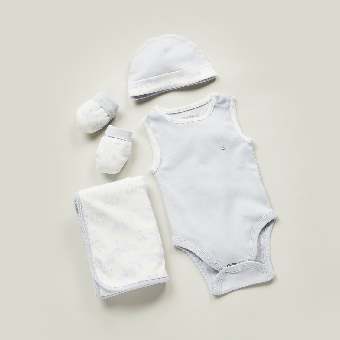 Giggles Printed Clothing Gift Set - Pack of 6