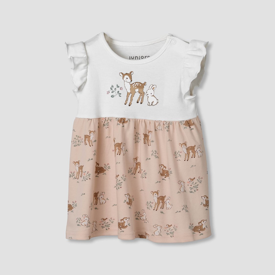 Juniors Printed A-Line Dress