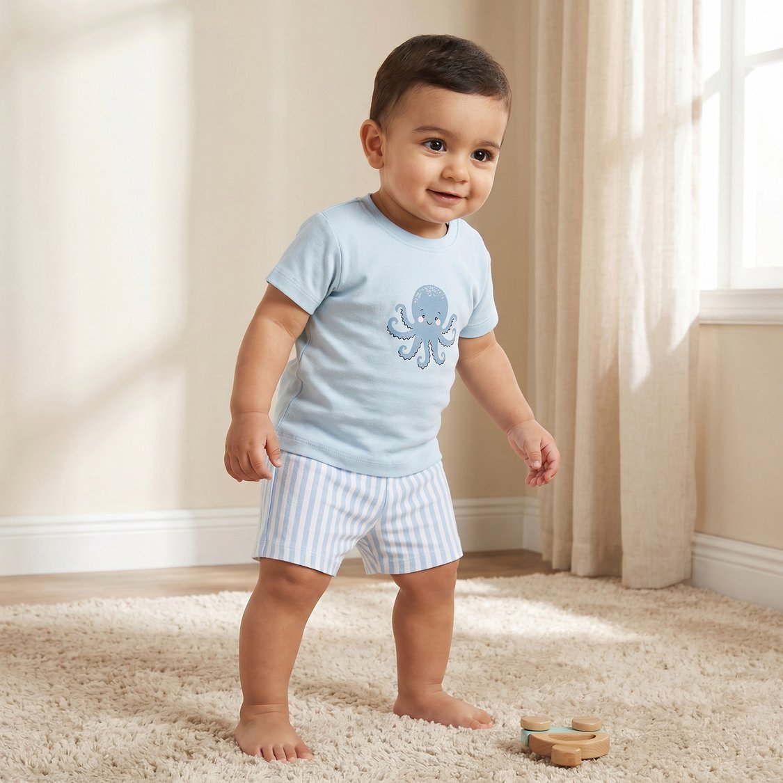 Juniors Printed T-shirt and Shorts Set - Pack of 2