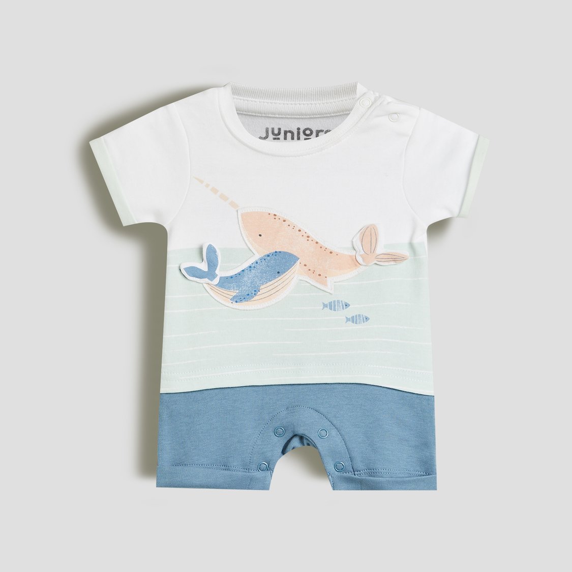 Juniors Whale Applique Rompers