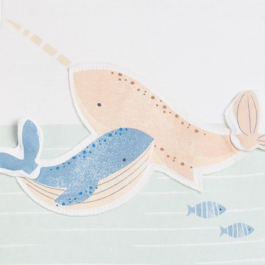 Juniors Whale Applique Rompers