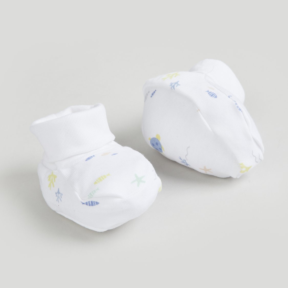 Juniors Solid Booties - Pack of 2