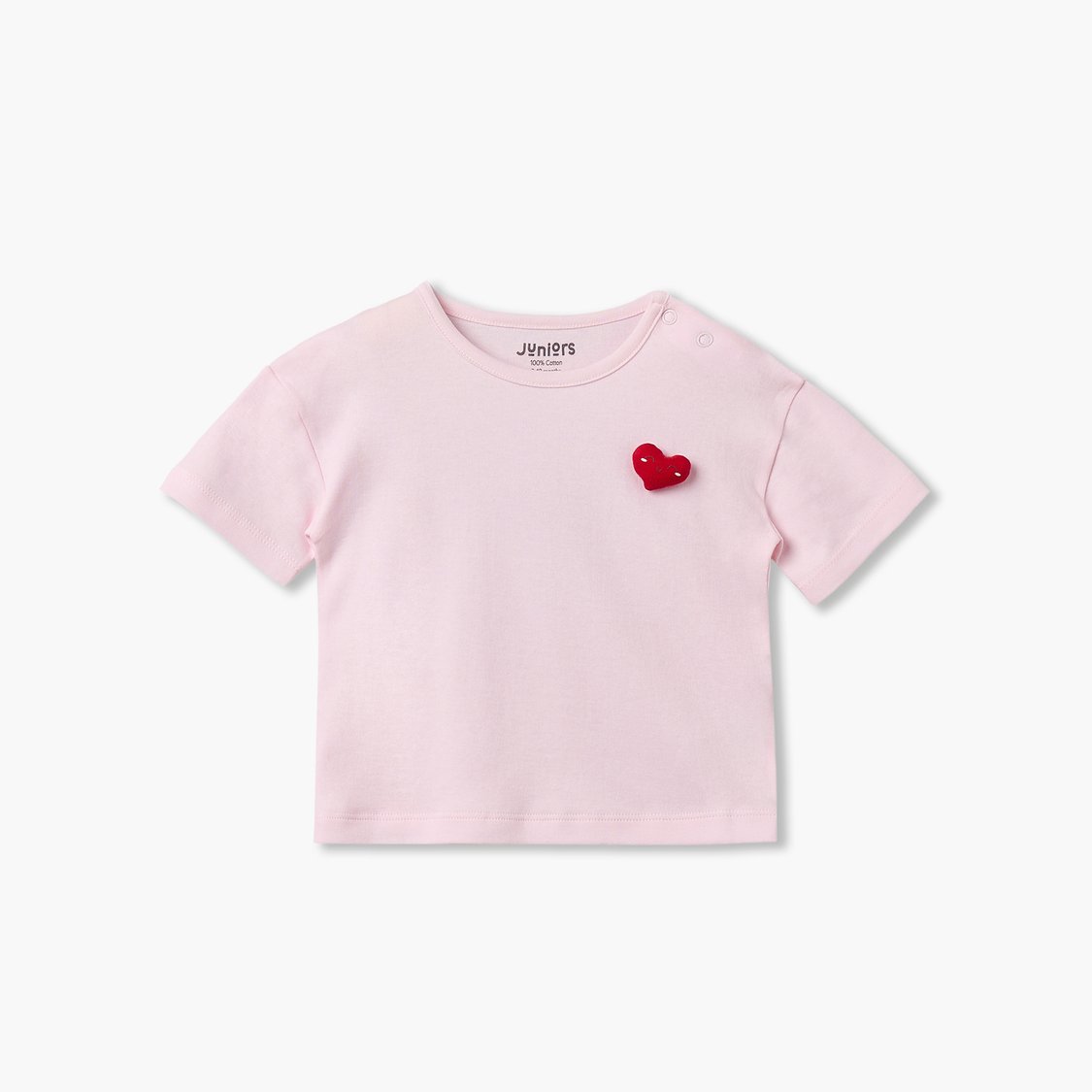 Juniors Heart Printed T-shirt & Shorts Set