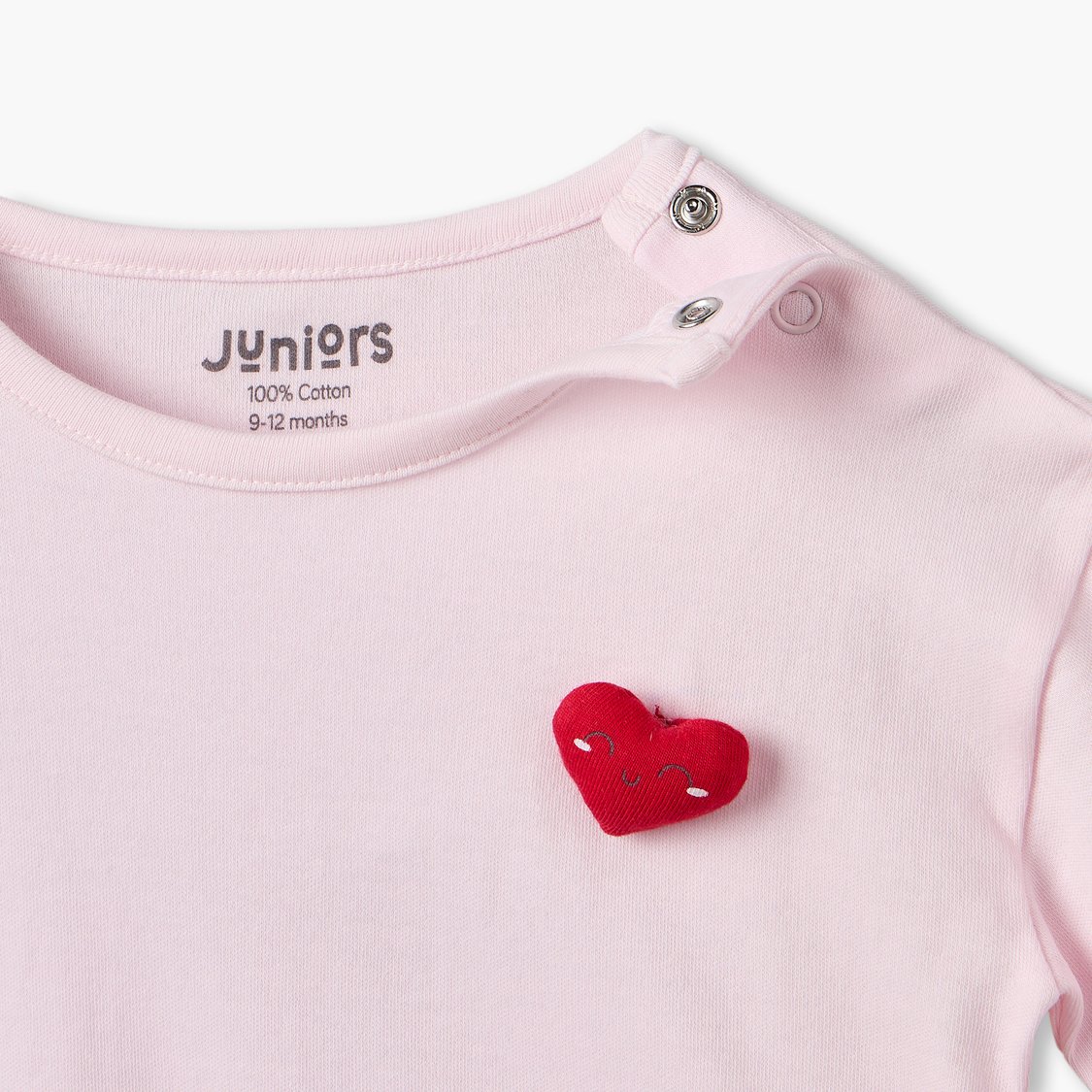 Juniors Heart Printed T-shirt & Shorts Set