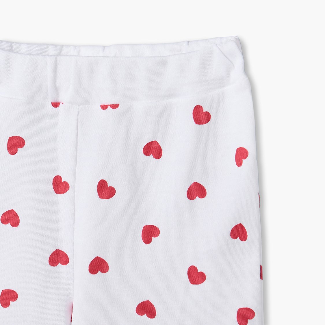 Juniors Heart Printed T-shirt & Shorts Set