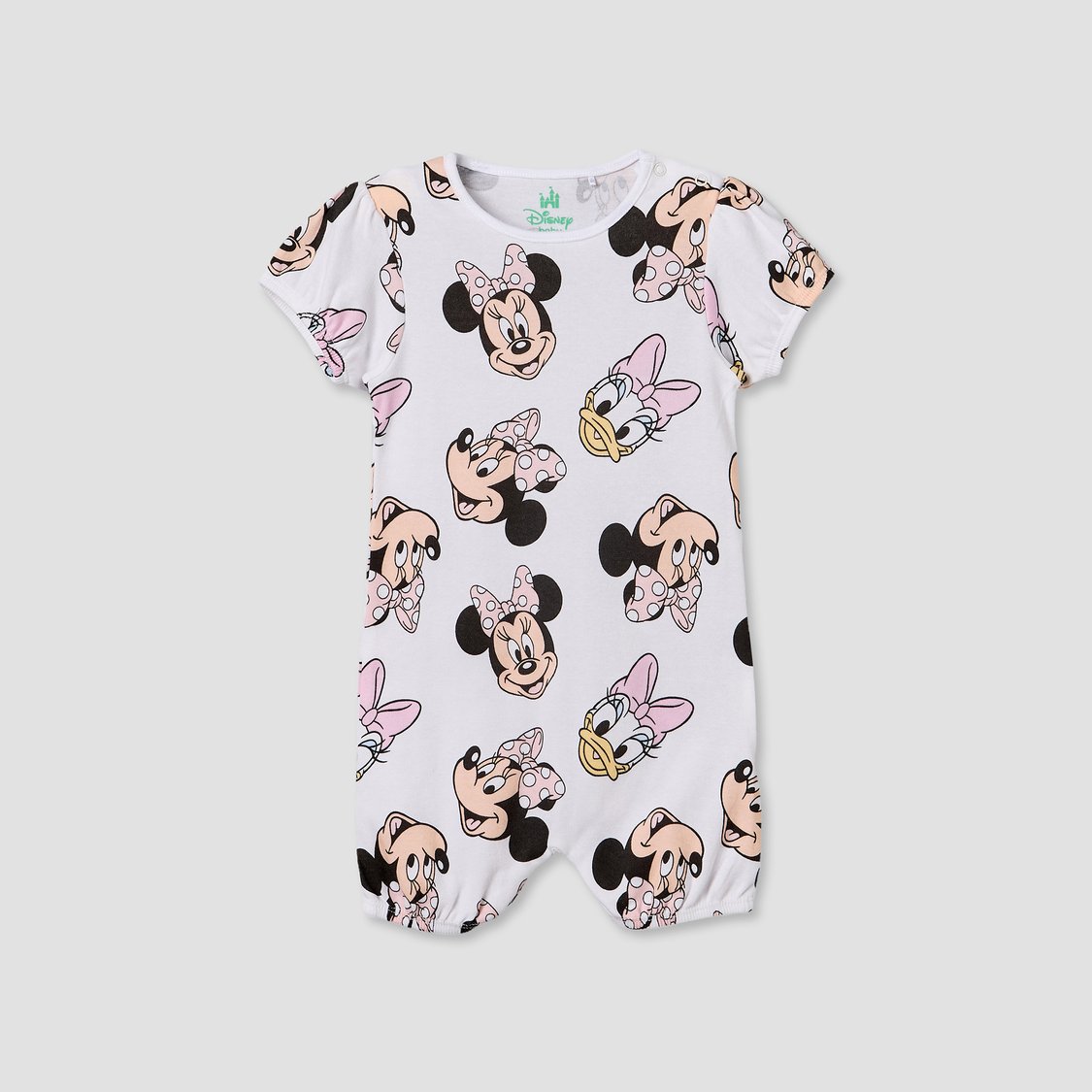 Juniors Minnie & Daisy Print Sleepsuit and Romper Set - Pack of 2