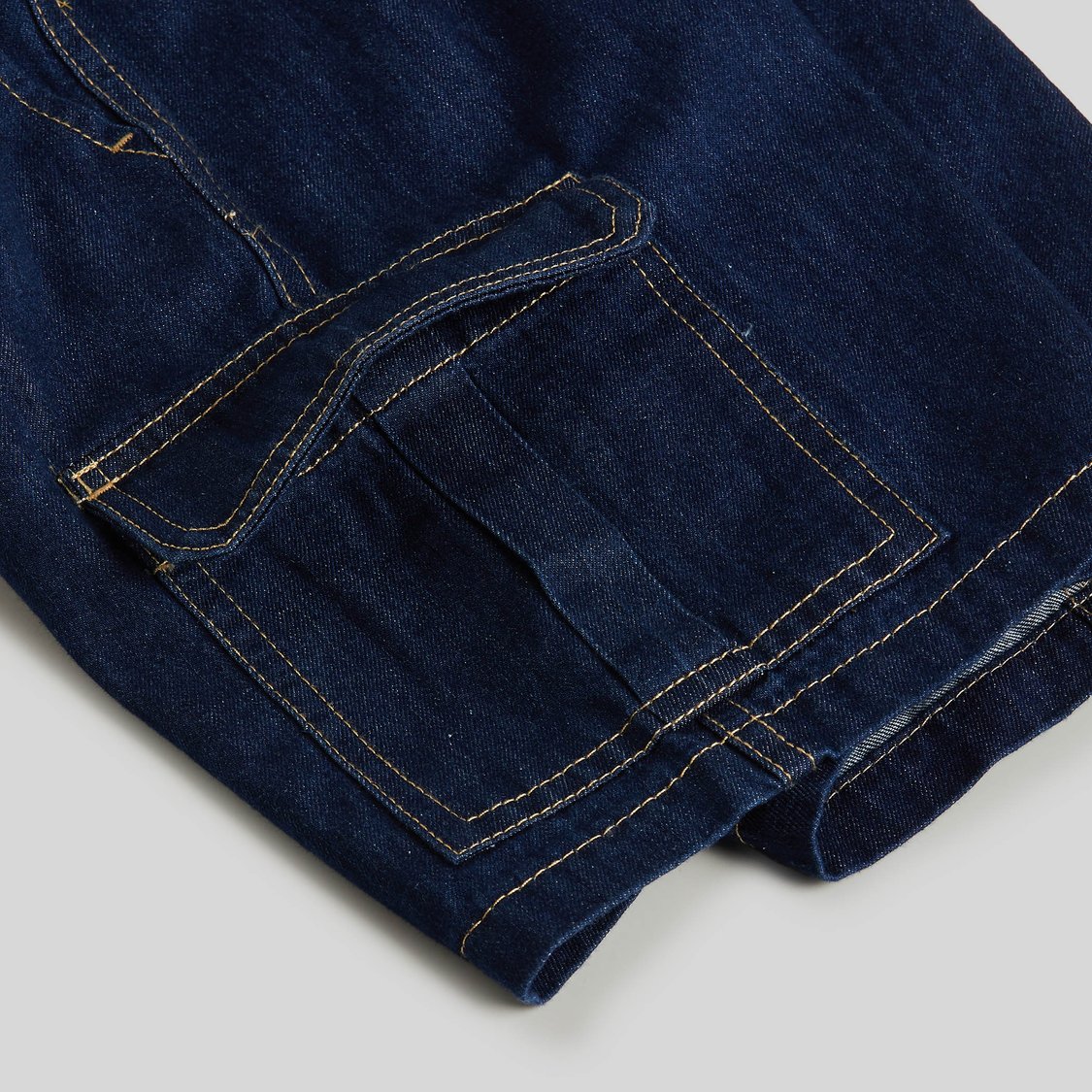 Juniors Washed Denim Cargo Shorts