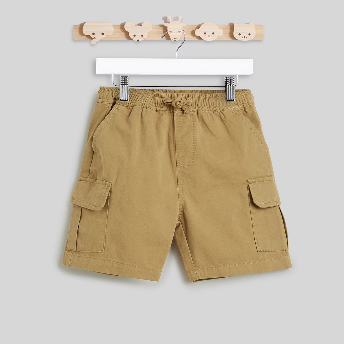 Juniors Solid Cargo Shorts