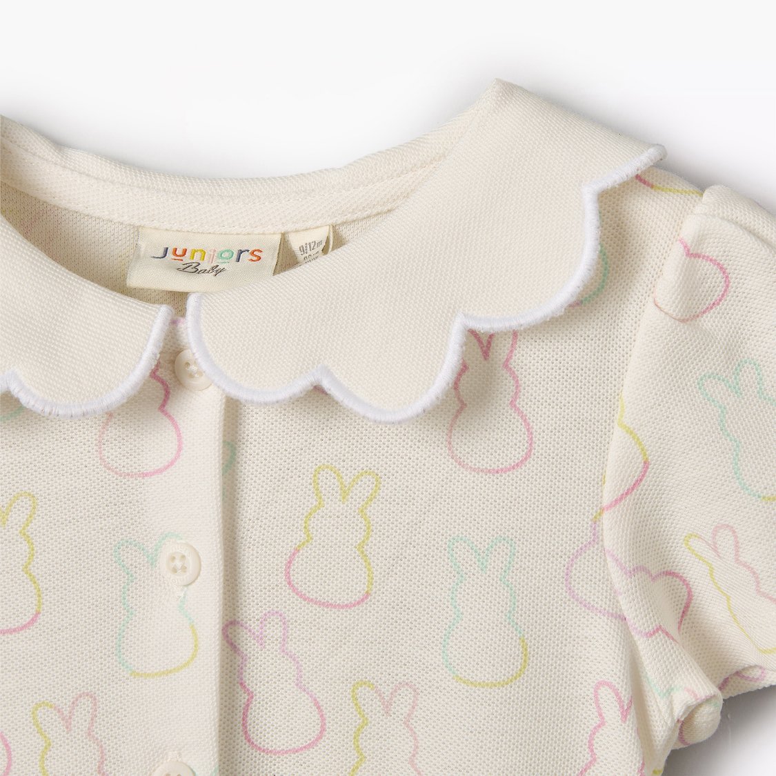 Juniors Bunny Print A-line Dress