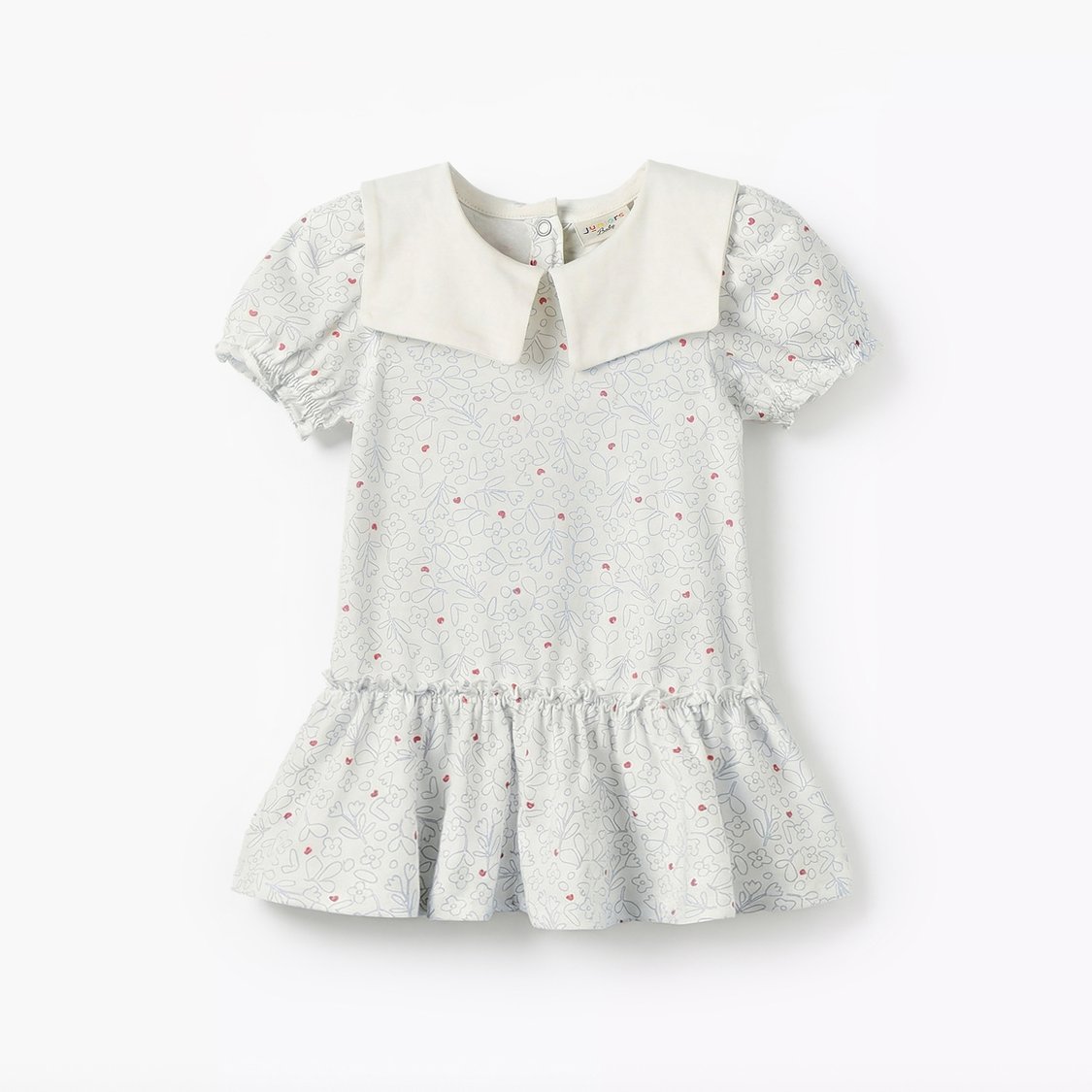 Juniors Floral Print Drop Waist Dress - Set of 2