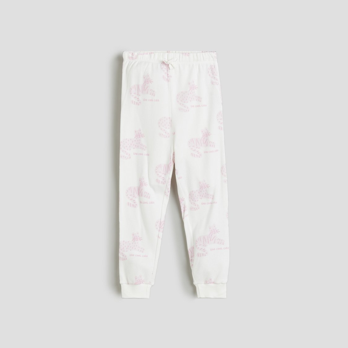 Juniors Animal Print T-shirt and Joggers Set