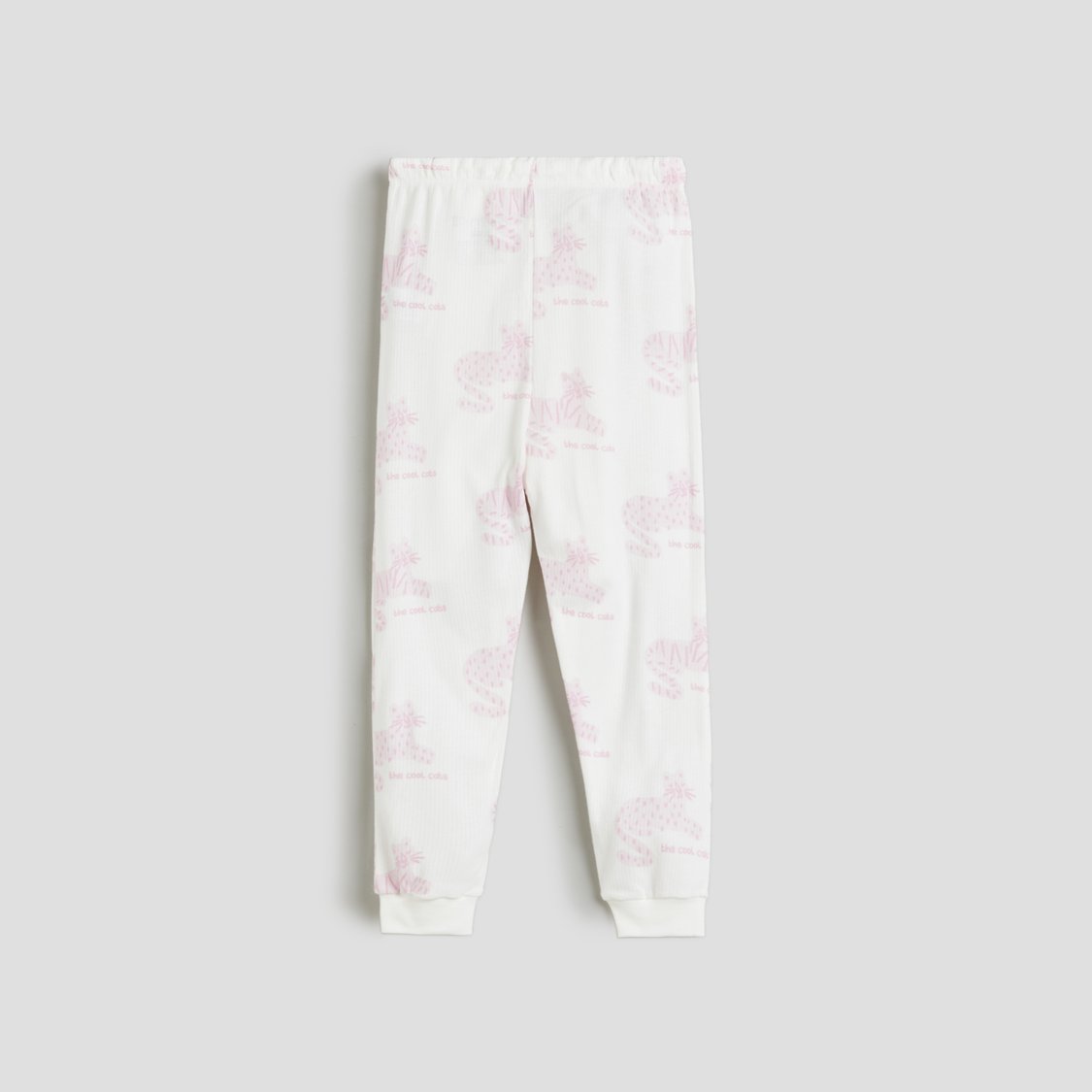 Juniors Animal Print T-shirt and Joggers Set