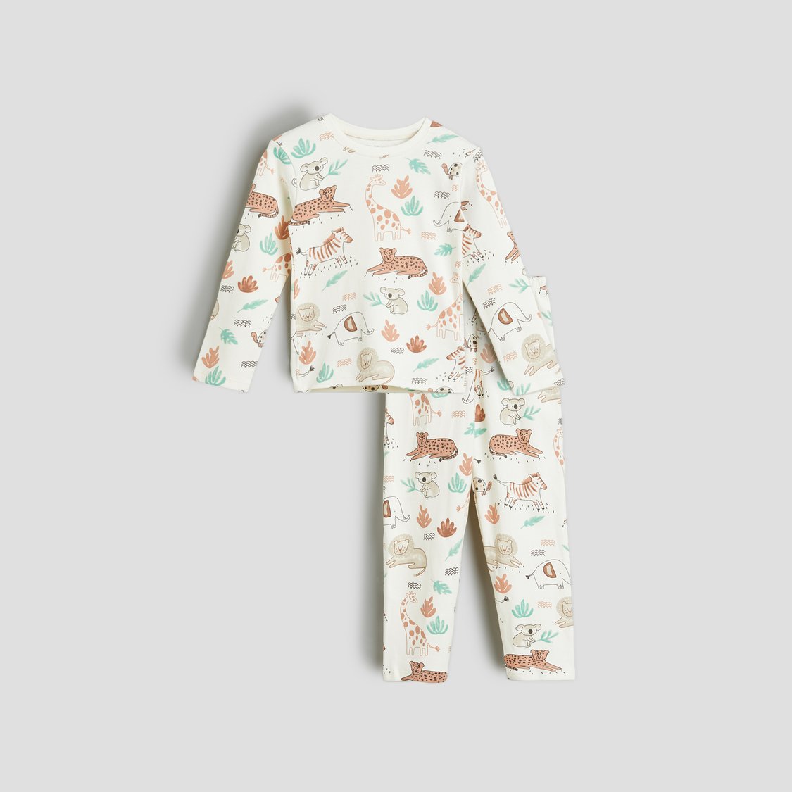 Juniors Animal Print T-shirt and Pyjama Set